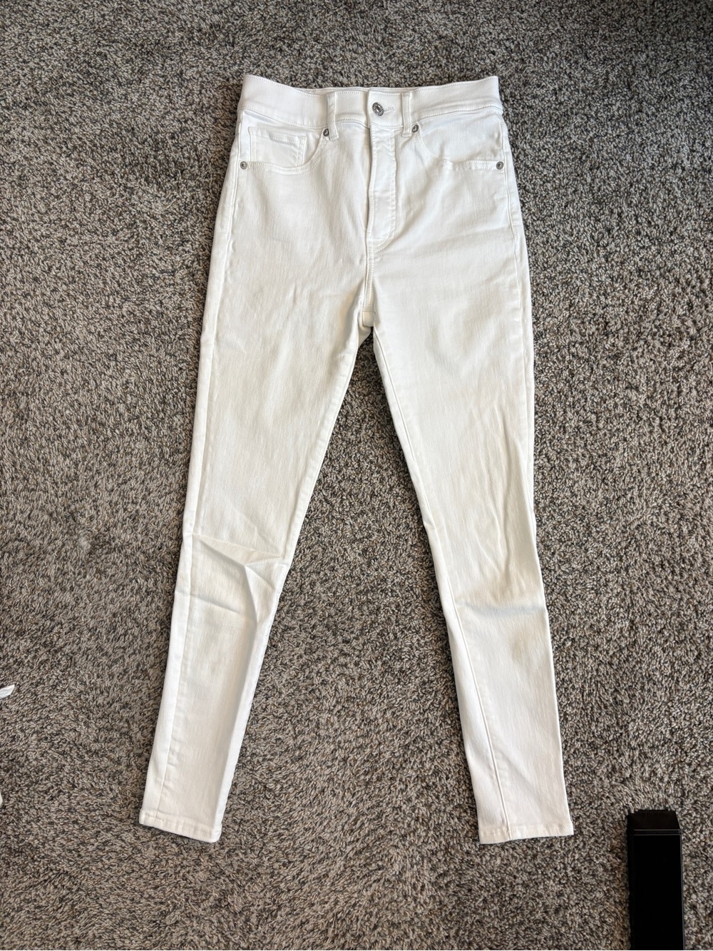 Express White High-Rise Skinny Jeans
